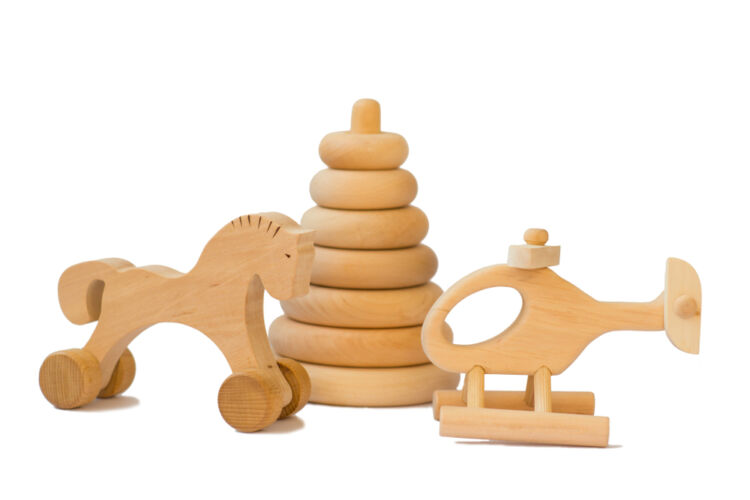 environmentally,friendly,wooden,toys,isolated,on,white,background,pyramid,,helicopter,